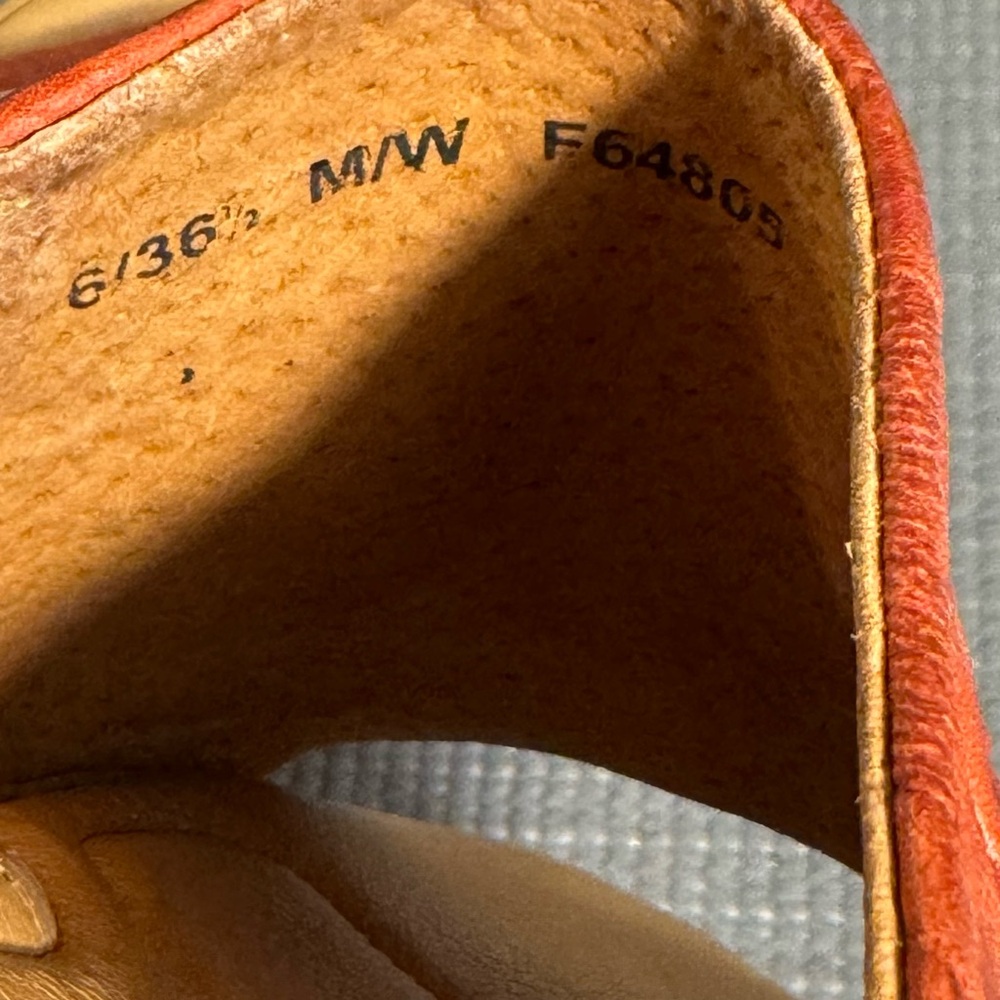 Born Red Leather Slide Sandals - Picture 9 of 9